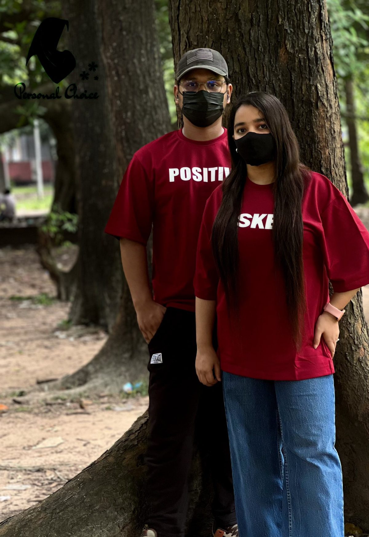 Premium Red Color Drop Shoulder t-shirt for Men and Women  couple t-shirt - Image 2