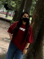 Premium Red Color Drop Shoulder t-shirt for Men and Women  couple t-shirt - Image 4