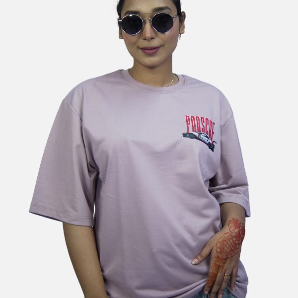 Premium Soft Purple Color Drop Shoulder t-shirt for Women